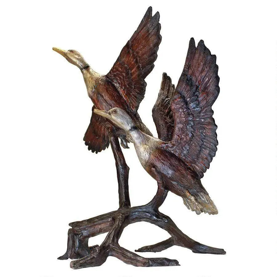 Design Toscano Garden Statues Design Toscano Steep Climbing Ducks Cast Bronze Garden Statue KW50547