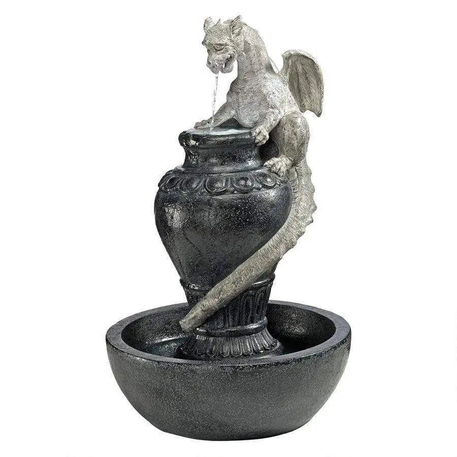 Design Toscano Outdoor Fountains Design Toscano Viper Dragon Sculptural Animal Outdoor Fountain SH382629