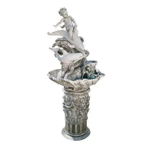 Design Toscano Outdoor Fountains Design Toscano Young Poseidon Sculptural Outdoor Garden Fountain KY21065