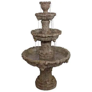 Design Toscano Medici Lion Four-Tier Garden Outdoor Fountain KY2037 KY2037
