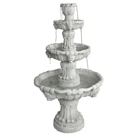 Design Toscano Medici Lion Four-Tier Garden Outdoor Fountain KY2072 KY2072