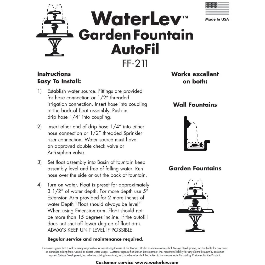 Fountain Water Level Control