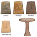 Giannini Garden Acorn Bird Bath Outdoor Cast Stone 428 428