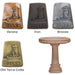 Giannini Garden Acorn Bird Bath Outdoor Cast Stone 428 428