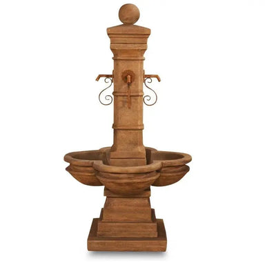 Giannini Garden Avignon Spout Concrete Courtyard Outdoor Fountain 1584 1583