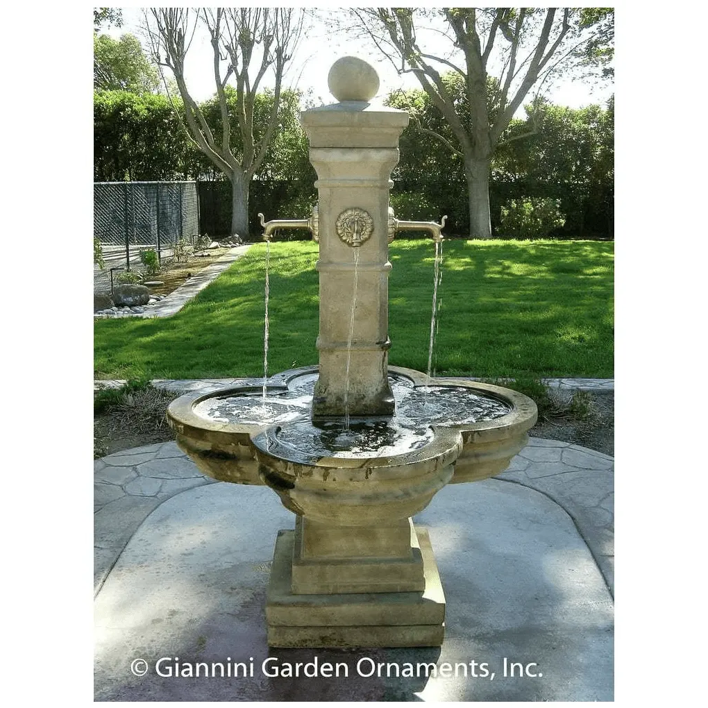 Giannini Garden Avignon Spout Concrete Courtyard Outdoor Fountain 1584