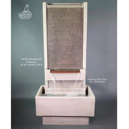 Giannini Garden Brentwood Two Tone Concrete Outdoor Fountain 1764