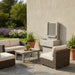 Giannini Garden Brentwood Two Tone Short Concrete Outdoor Fountain with Base 1765 1765