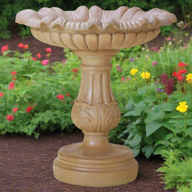 Giannini Garden Outdoor Fountains Corsica / Cotto (CT) / 35"H x 33"W Giannini Garden Corsica Bird Bath Outdoor Cast Stone 2151