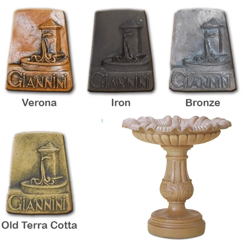 Giannini Garden Outdoor Fountains Corsica / Verona (VR) / 35"H x 33"W Giannini Garden Corsica Bird Bath Outdoor Cast Stone 2151