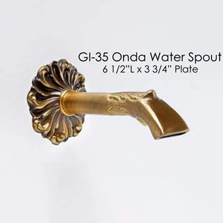 Giannini Garden Outdoor Fountains Giannini Garden Onda Water Spout Bronze GI-35