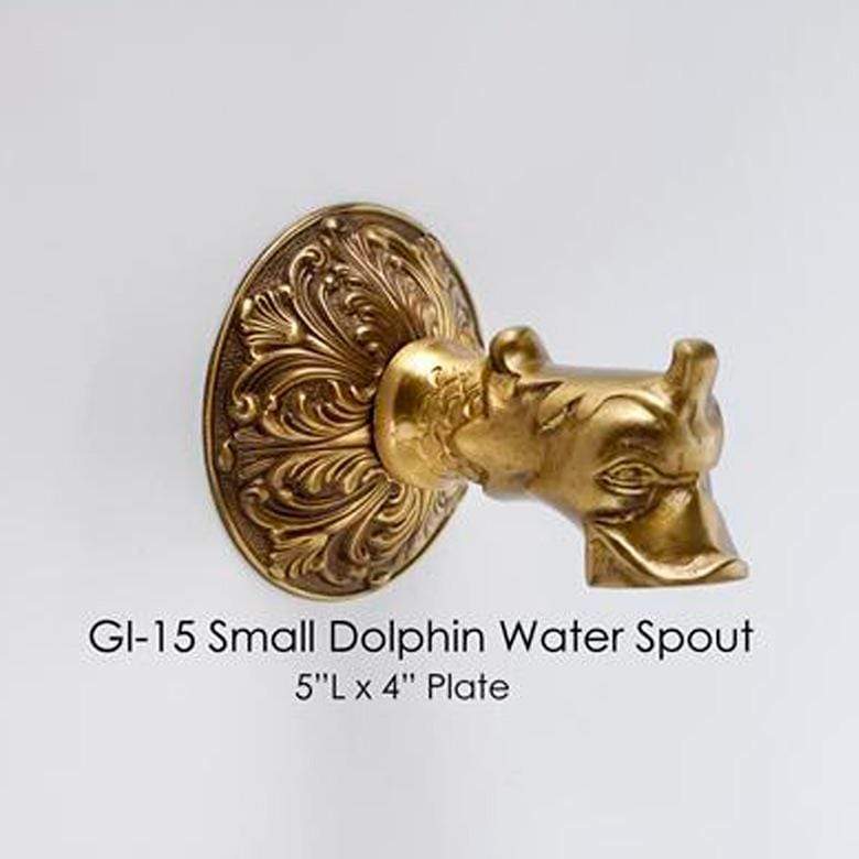 Giannini Garden Outdoor Fountains Giannini Garden Small Dolphin Water Spout GI-15