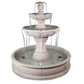 Giannini Garden Outdoor Fountains Velia 1767 / French Limestone (FL) color shown / No Light Kit Giannini Garden Velia French Limestone Concrete Three Tier Pond Outdoor Fountain 1767