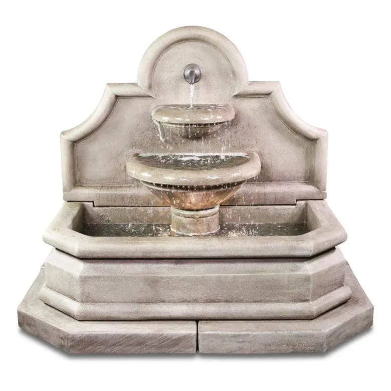 Giannini Garden Outdoor Fountains Giannini Garden Venasque Walnut Concrete Wall Outdoor Fountain 1769