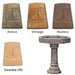 Giannini Garden Labyrinth Bird Bath Outdoor Cast Stone 430 430