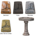 Giannini Garden Labyrinth Bird Bath Outdoor Cast Stone 430 430