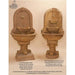 Giannini Garden Montefalco Bronze Water Concrete Corner Outdoor Fountain 1574 1574
