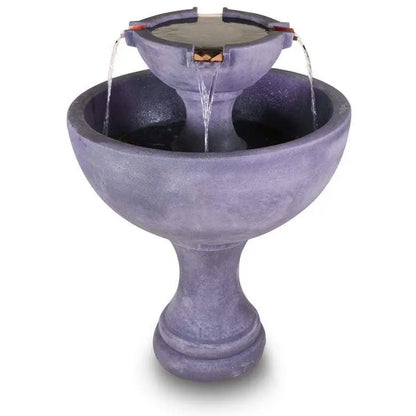 Giannini Garden Newport Greystone Tall Concrete Outdoor Fountain 1751 1751