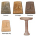 Giannini Garden Oliva Bird Bath Outdoor Cast Stone 429 429