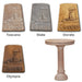 Giannini Garden Oliva Bird Bath Outdoor Cast Stone 429 429