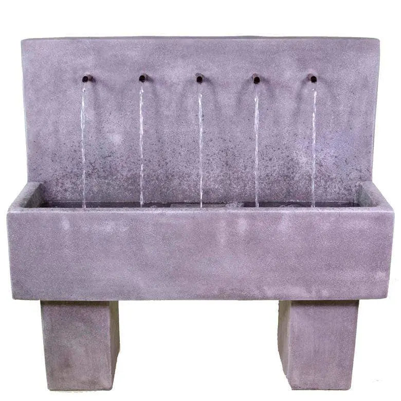 Giannini Garden Penta Wall Fountain Tall 1748