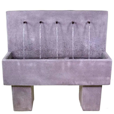 Giannini Garden Penta Wall Fountain Tall 1748