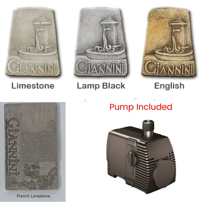 Giannini Garden Scottsdale Greystone Concrete Outdoor Fountain 1749