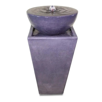 Giannini Garden Tapered Zen Greystone Concrete Outdoor Fountain 1756 1756