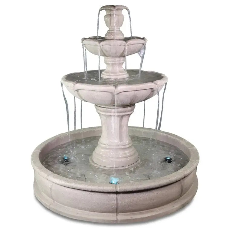 Giannini Garden Velia Three Tier Pond Fountain 1767
