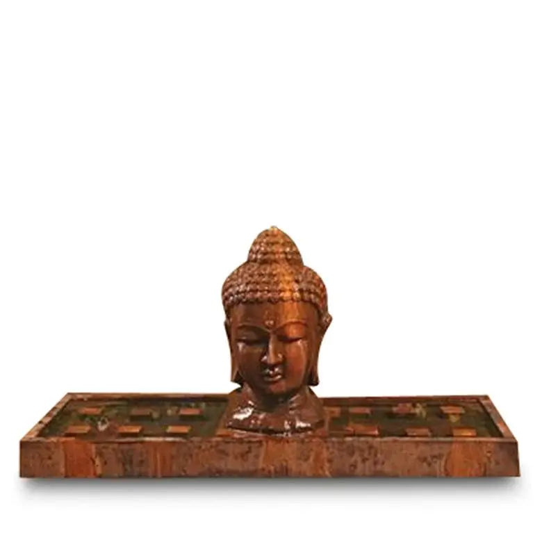 Phoenix Precast Outdoor Fountains Phoenix Precast Buddha Head 75" Wide Large Concrete Outdoor Fountain G-BHEAD-FTN LG-