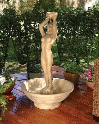 Phoenix Precast Outdoor Fountains Phoenix Precast Lady 32" Wide Concrete Outdoor Fountain G-LDYF-