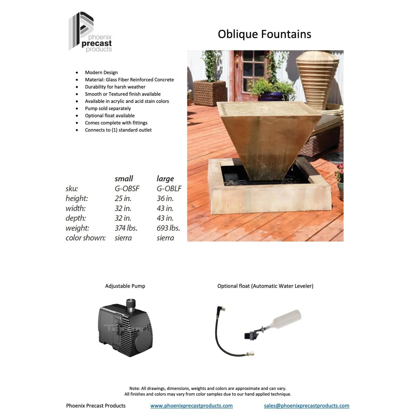 Phoenix Precast Small Oblique 32