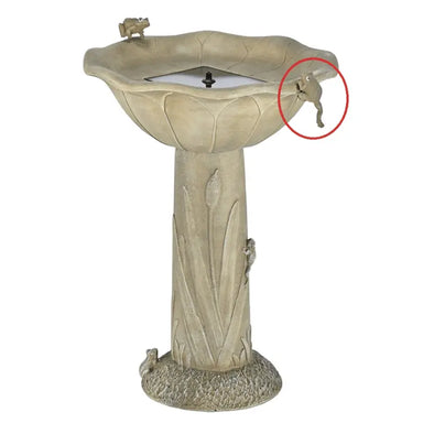 Smart Solar Acadia Traditional Birdbath 70022 70022