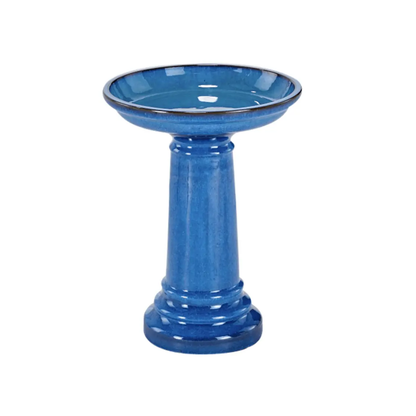 Smart Solar Aviatra Ceramic Traditional Birdbath 207104-BT 207104-BT