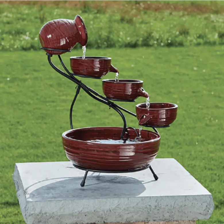 Smart Solar Ceramic Solar Cascade 23941R01 (Red Lava) 23941R01