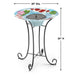 Smart Solar Japanese Koi Glass Solar Birdbath 20225R01 20225R01