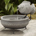 Smart Solar Marin Solar Fish Fountain – Light Cement Finish (23471M01) 23471M01