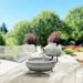 Smart Solar Marin Solar Fish Fountain – Light Cement Finish (23471M01) 23471M01