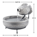 Smart Solar Marin Solar Fish Fountain – Light Cement Finish (23471M01) 23471M01