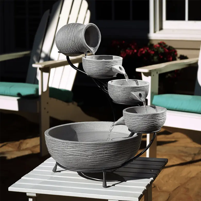 Smart Solar Oslo Solar Cascade 23801M01 (Light Grey) 23801M01