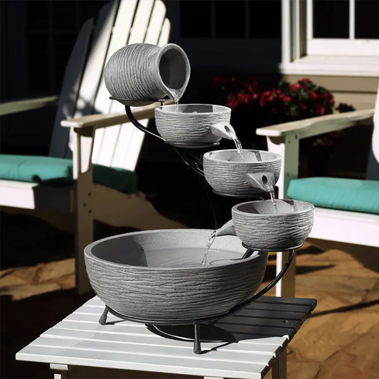 Smart Solar Oslo Solar Cascade 23801M01 (Light Grey) 23801M01