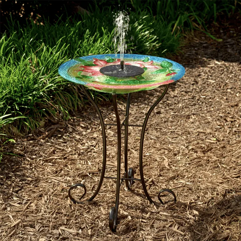 Smart Solar Outdoor Fountains AquaNura Solar Mini Birdbath Kit 21500R01 / 6.0” Dia x 1.5” H Smart Solar Aquanura Solar Mini Birdbath Kit 21500R01