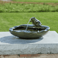 Smart Solar Outdoor Fountains Ceramic Frog Solar Fountain Small / 14.5