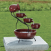 Smart Solar Outdoor Fountains Ceramic Solar Cascade / 20.0" L x 17.0" W x 22.0" H Smart Solar Ceramic Solar Cascade 23941R01 (Red Lava)