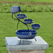 Smart Solar Outdoor Fountains Ceramic Solar Cascade / 20.0" L x 17.0" W x 22.0" H Smart Solar Ceramic Solar Cascade 23967R01 (Blueberry with Rustic Blue)
