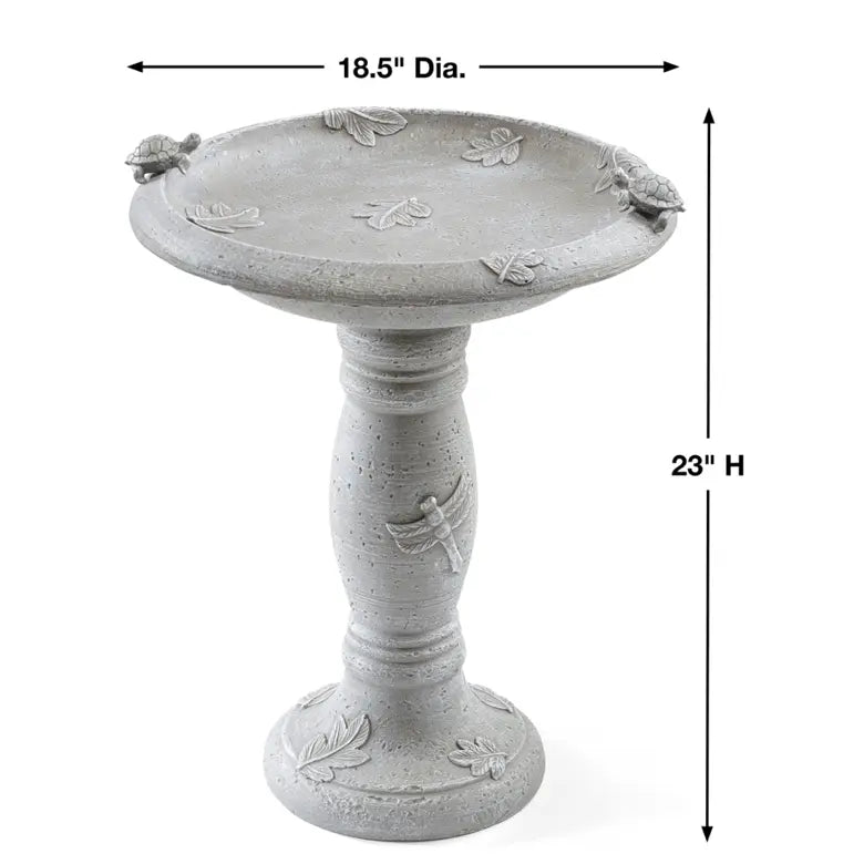 Smart Solar Outdoor Fountains Country Gardens Traditional Birdbath / 18.5" Diameter x 23" High Smart Solar Country Gardens Traditional Birdbath 70023