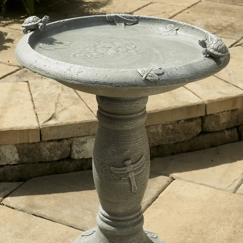Smart Solar Outdoor Fountains Country Gardens Traditional Birdbath / 18.5" Diameter x 23" High Smart Solar Country Gardens Traditional Birdbath 70023