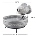 Smart Solar Outdoor Fountains Marin Solar Fish Fountain / 15.75