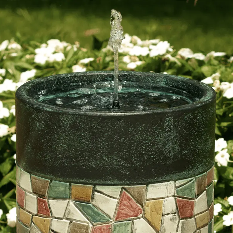 Smart Solar Outdoor Fountains Murano / 24.4” tall Smart Solar Murano Column Solar Outdoor Fountain 15390MM1