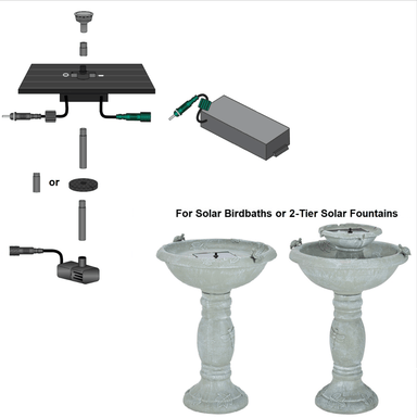 Smart Solar Outdoor Fountains Smart Solar-On-Demand Kit with Battery Pack (for Birdbath or 2Tier Fountain) 20UNPKDT Smart Solar-On-Demand Kit with Battery Pack (for Birdbath or 2Tier Fountain) 20UNPKDT